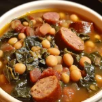 Southern Soul Food Bean and Sausage Soup Recipe | Easy Dinner Ideas