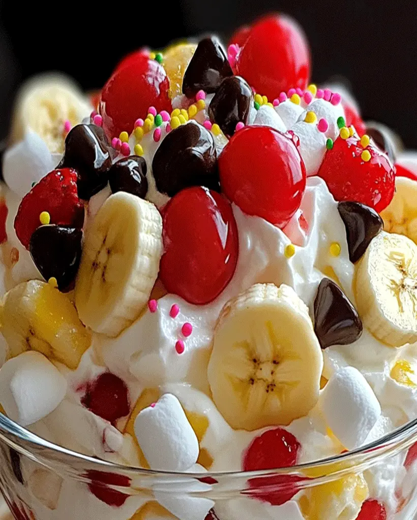 Banana Split Fluff Delight Recipe | Easy Dessert Ideas