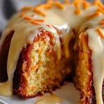 Carrot Pound Cake Recipe - Easy Dessert with Vanilla Glaze