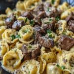 Cheesesteak Tortellini in Provolone Sauce – Easy Dinner Recipe