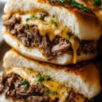 Cheesy Hot Beef Sandwiches Recipe - Easy and Delicious Meal