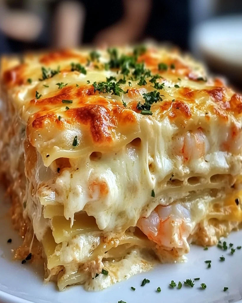 Creamy Shrimp Lasagna - Easy Dinner Recipe