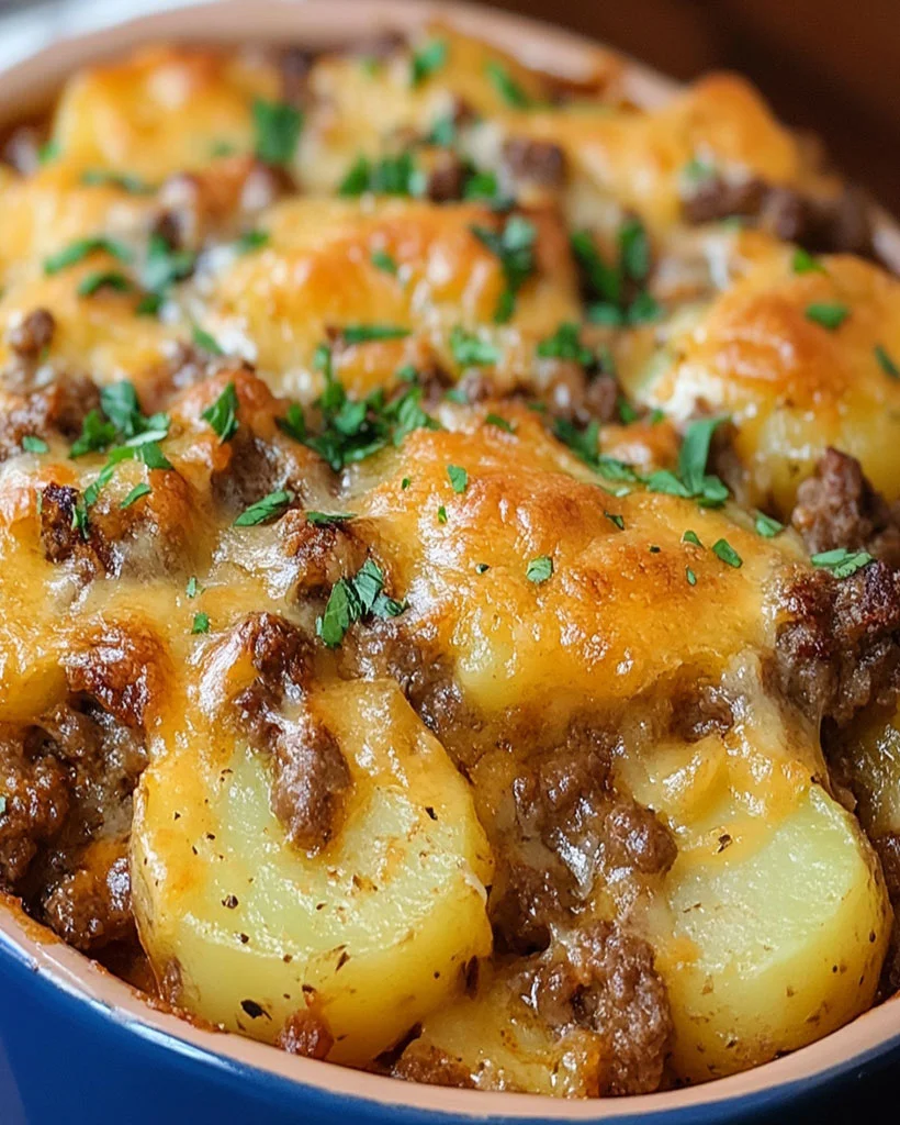 Hamburger and Potato Casserole – Cheesy Dinner Ideas