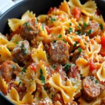 Italian Sausage with Bow Tie Pasta Recipe - Delicious Dinner Ideas