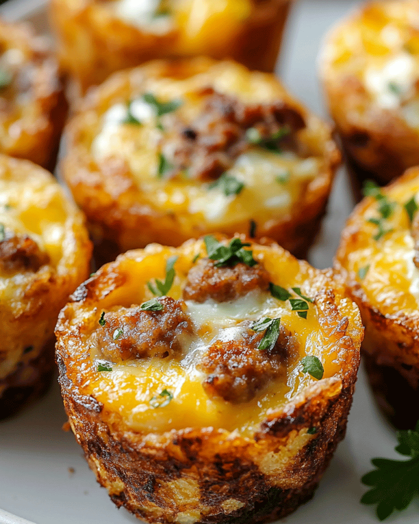 Sausage, Egg, and Cheese Cups - Easy Breakfast Ideas