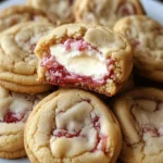 Strawberry Cheesecake Stuffed Cookies Recipe - Easy Dessert