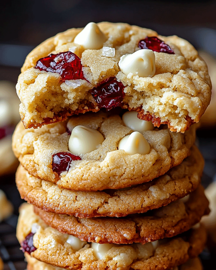 White Chocolate Cranberry Cookies Recipe