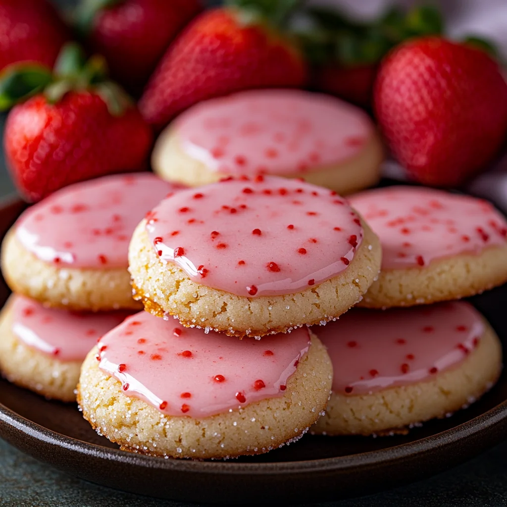 Melt-in-Your-Mouth Strawberry Cookies | Easy Dessert Recipe