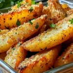 Garlic Parmesan Potato Wedges Recipe – Easy Dinner Side Dish