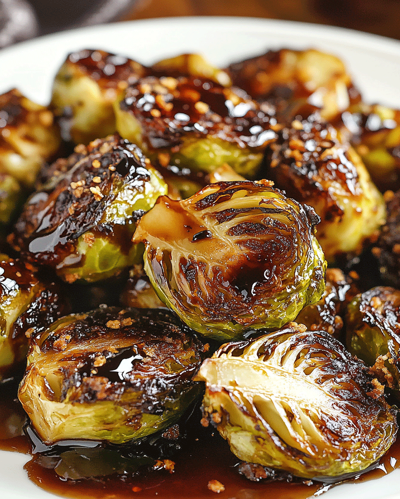 Honey Balsamic Brussels Sprouts - Easy Roasted Recipe