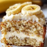 Banana Bread Cake with Cream Cheese Frosting - Easy Recipe