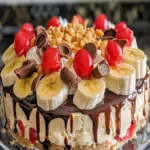 Luxurious Banana Split Cake Recipe | Easy Dessert Ideas