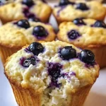 Blueberry Cottage Cheese Muffins Recipe - Easy Breakfast Idea