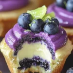 Blueberry Lime Cheesecake Cupcakes Recipe - Easy Dessert Ideas