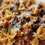 Cheesy Beef and Bowtie Pasta – Easy Family Dinner Idea