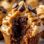 Gooey Peanut Butter Chocolate Chip Muffins Recipe