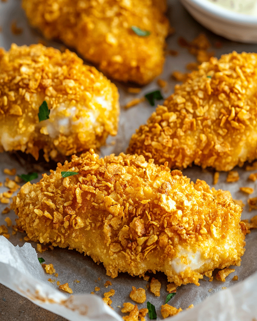 Crunchy Cornflake Chicken Tenders – Easy Family Dinner