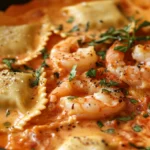 Creamy Shrimp and Lobster Ravioli