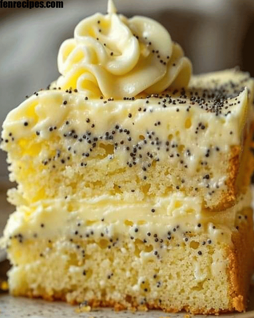 Homemade Lemon Poppy Seed Cake Recipe