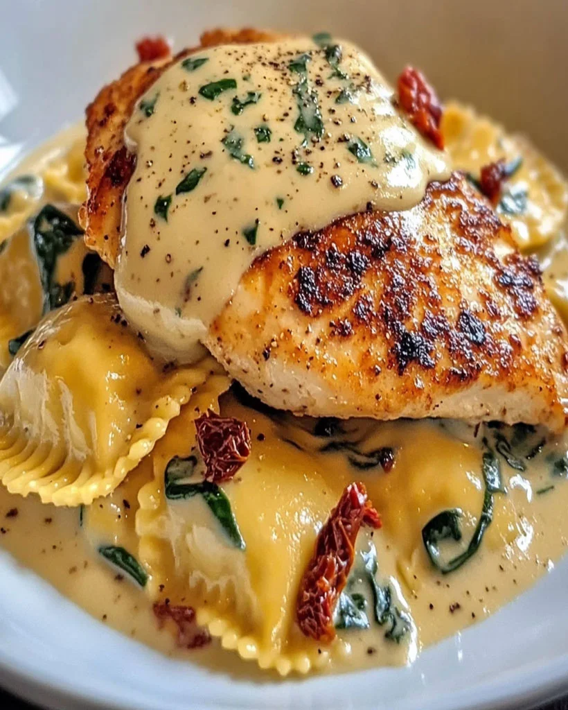 Marry Me Chicken and Ravioli - Romantic Dinner Idea