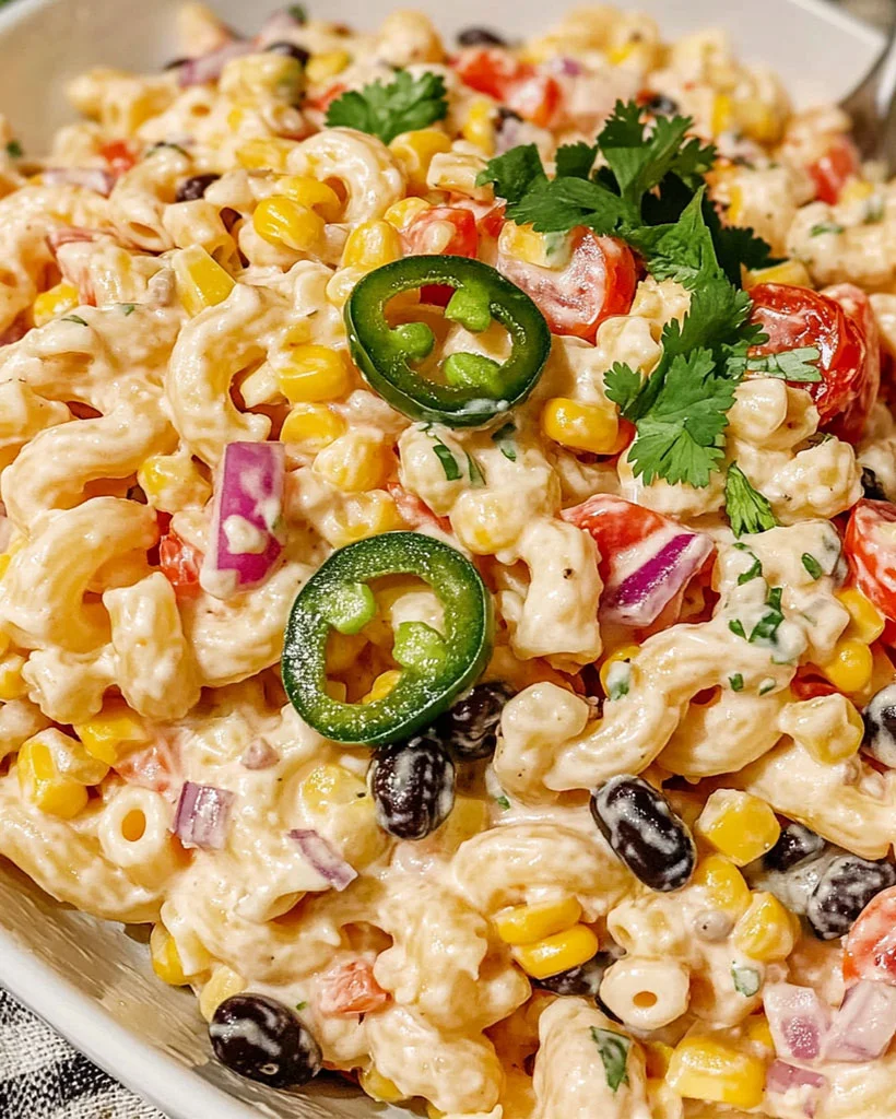 Mexican Macaroni Salad Recipe | Easy Side Dish for BBQs