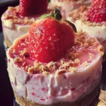 No Bake Mini Strawberry Cheesecake – Easy Dessert Idea