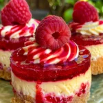 No Bake Raspberry Lemon Swirl Cheesecake – Easy Dessert Recipe