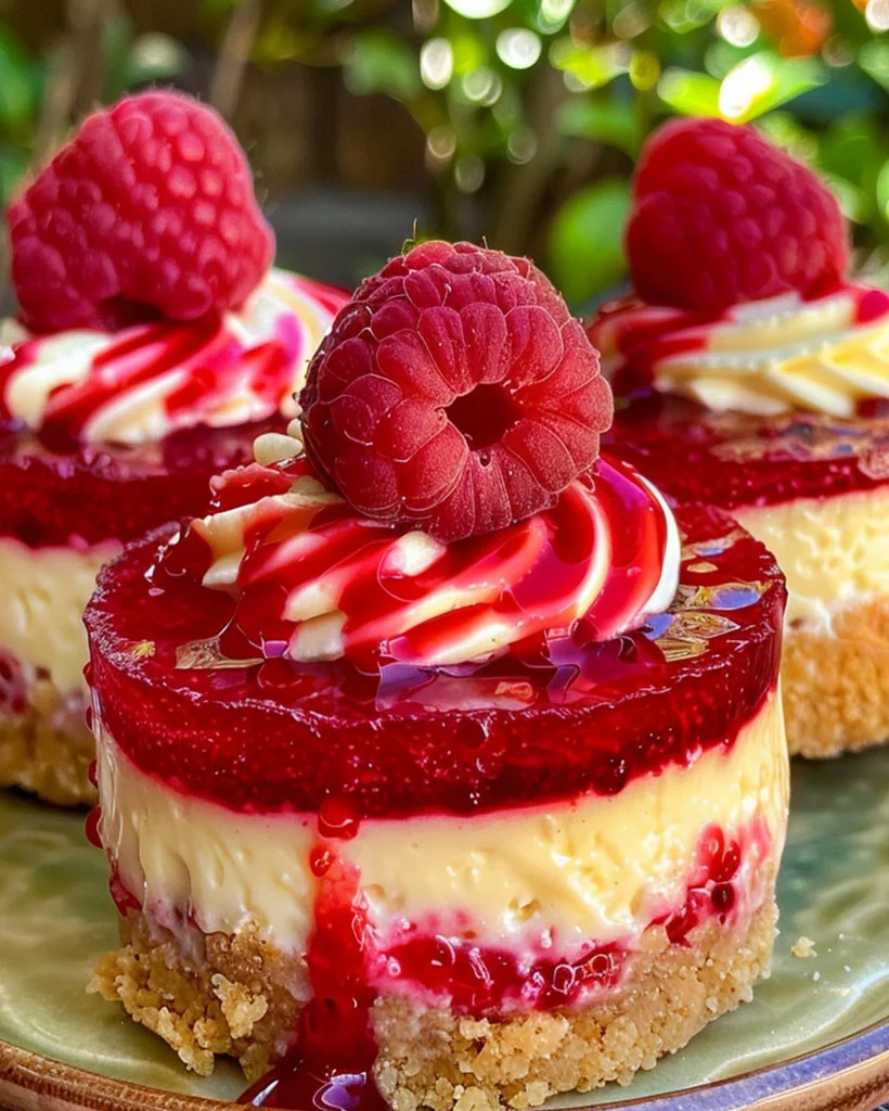 No Bake Raspberry Lemon Swirl Cheesecake – Easy Dessert Recipe