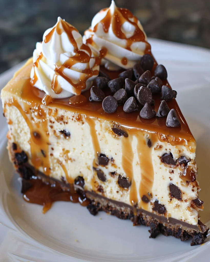 Salted Caramel Chocolate Chip Cheesecake Recipe