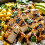 Street Corn Chicken Rice Bowl Recipe - Easy Recipe