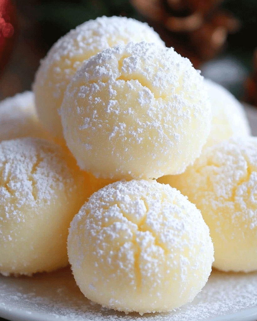 No Bake Sweetened Condensed Milk Snowballs