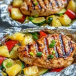 Teriyaki Chicken and Pineapple Foil Packets – Easy Dinner Ideas