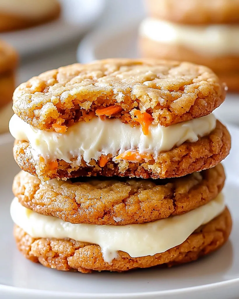 Carrot Cake Sandwich Cookies – Homemade Dessert