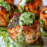 Salmon Balls with Creamy Avocado Sauce – Healthy Dinner Recipe