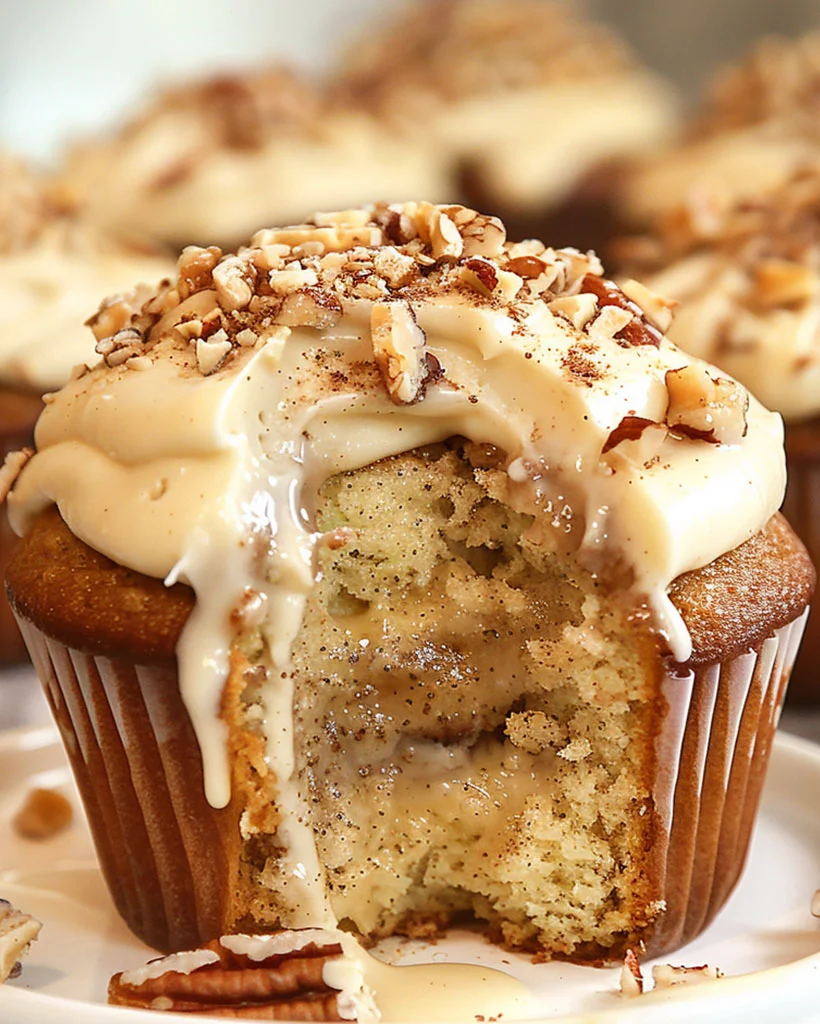 Banana Cinnamon Pecan Cupcakes – Easy Recipe