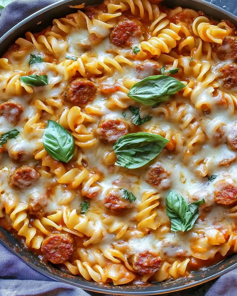 One Pot Cheesy Sausage Pasta – Easy Family Dinner Recipe