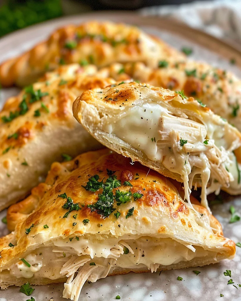 Chicken Alfredo Air Fryer Calzones – Best Dinner Recipe