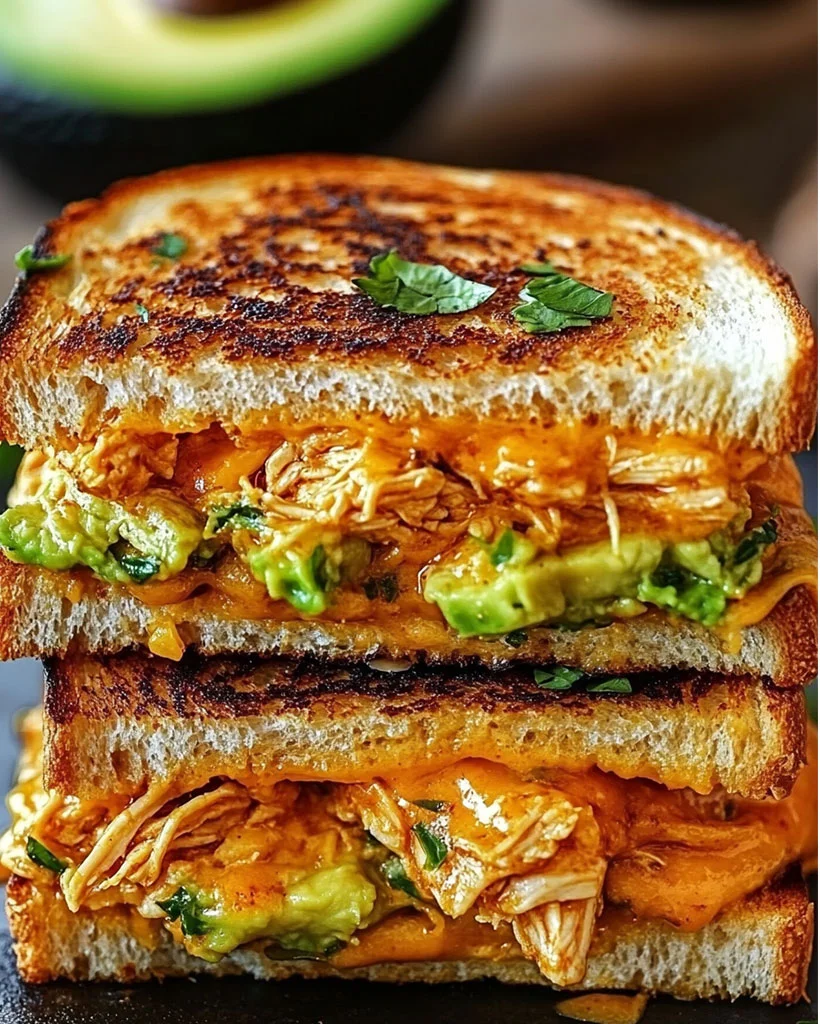 Chicken Avocado Melt Sandwich – Easy & Cheesy Recipe