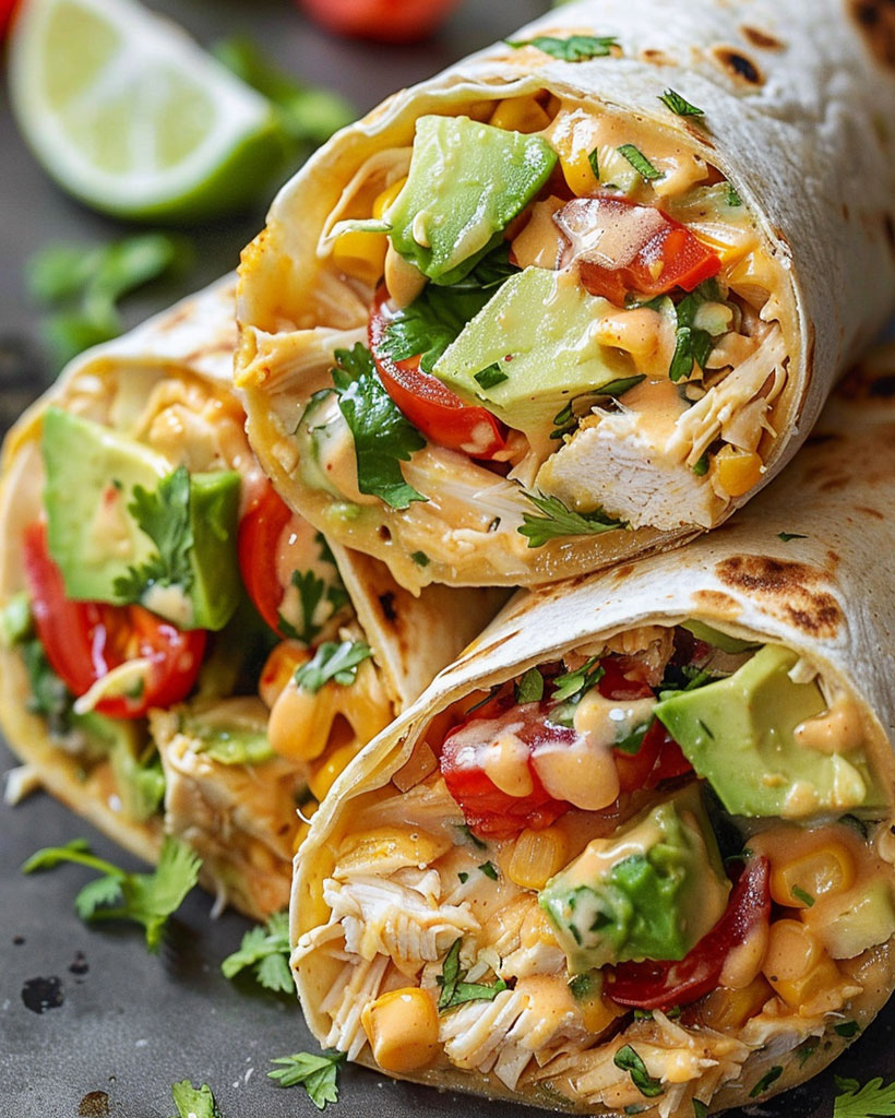 Chicken Avocado Ranch Burritos – Quick and Tasty Recipe