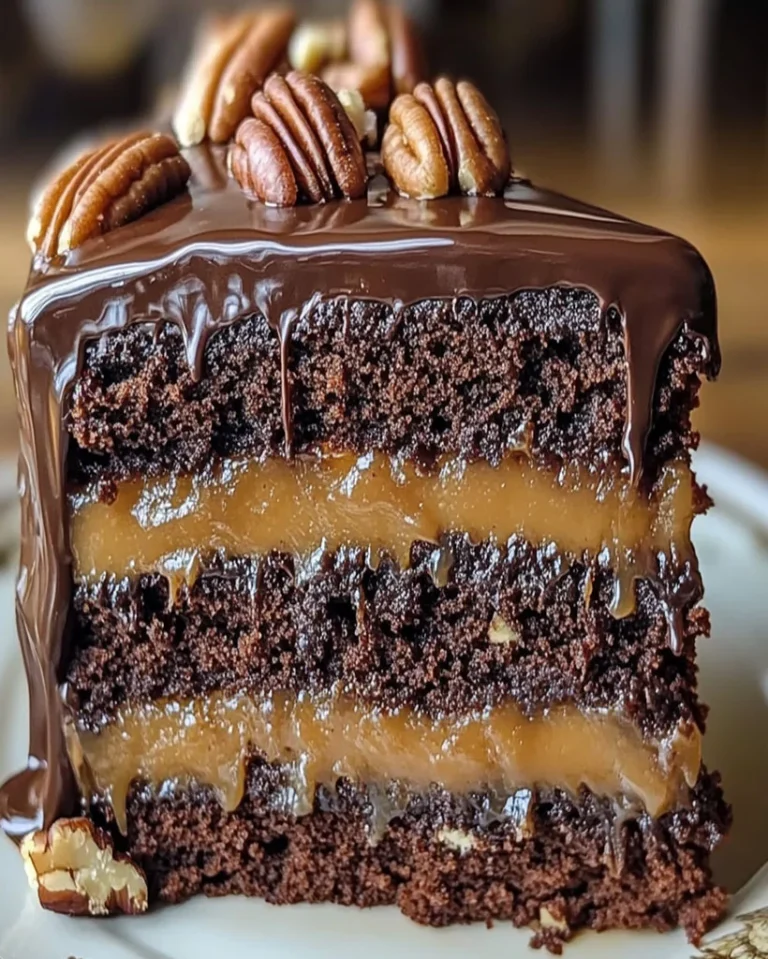 Chocolate Pecan Caramel Cake – Easy Homemade Recipe