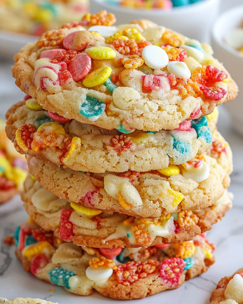 Fruity Pebbles Cookies – Best Dessert Recipe