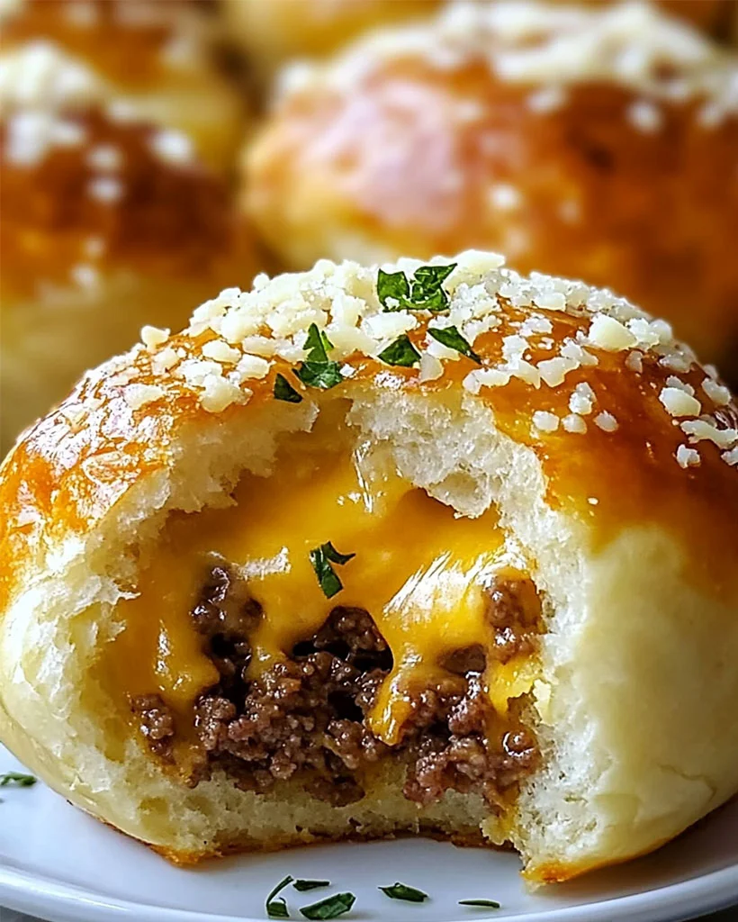 Garlic Parmesan Cheeseburger Bombs – Best Appetizer