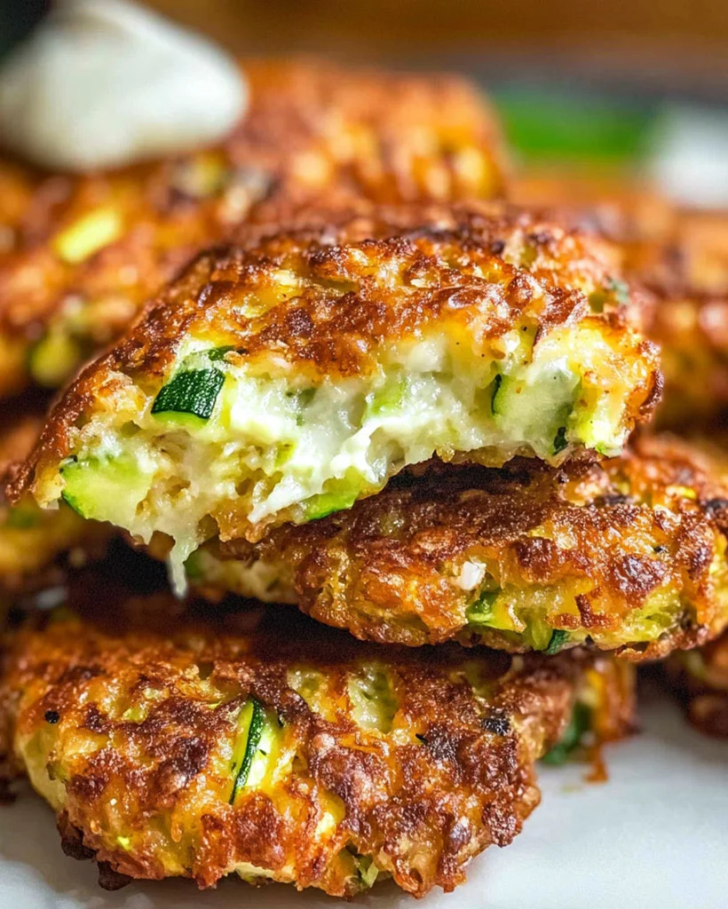 Garlic Parmesan Zucchini Fritters – Best Crispy Recipe