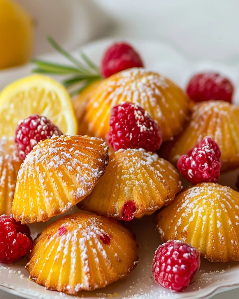 Lemon Raspberry Madeleines – Easy Bakery-Style Treats