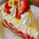 Heavenly Lemon Strawberry Cheesecake Recipe – Easy Dessert