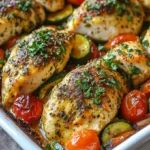 Mediterranean Chicken Zucchini Bake – Easy Dinner Recipe