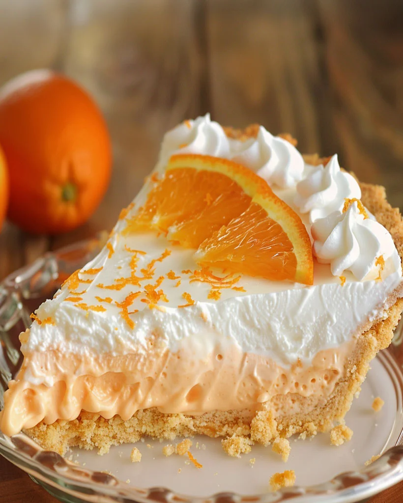 No-Bake Orange Creamsicle Pie Recipe – Easy Dessert Idea