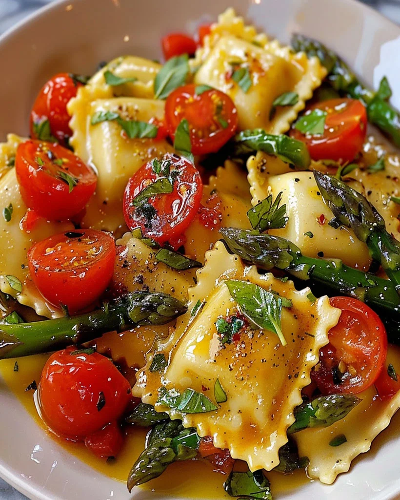 Ravioli Dinner Recipe – Easy Italian Pasta with Asparagus