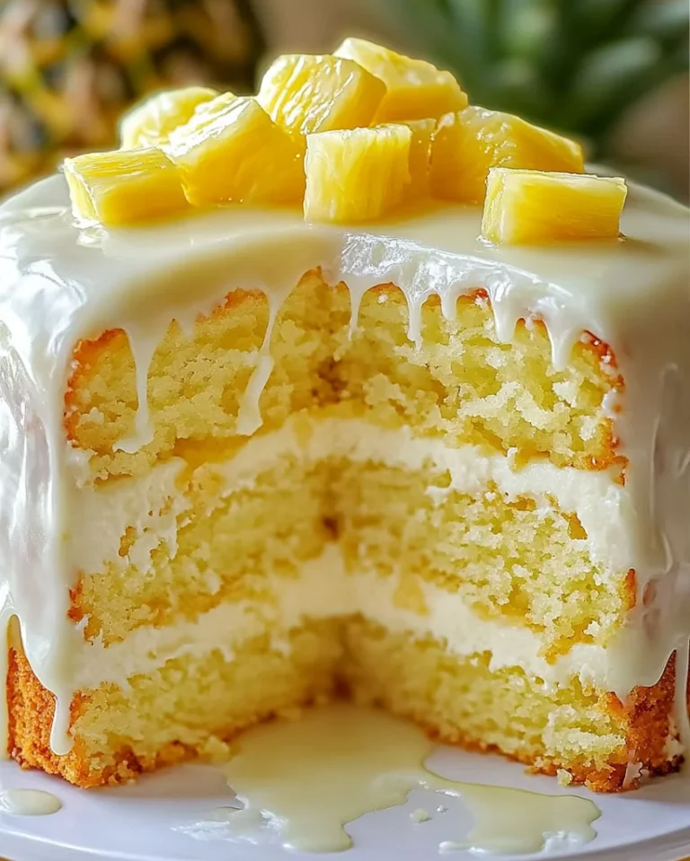 White Chocolate Pineapple Cake – Easy Tropical Dessert