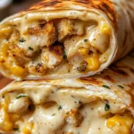 Cheesy Garlic Chicken Wraps – Easy & Delicious Meal